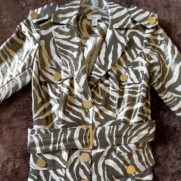 Cache Metallic Safari Jacket - Picture 3 of 8